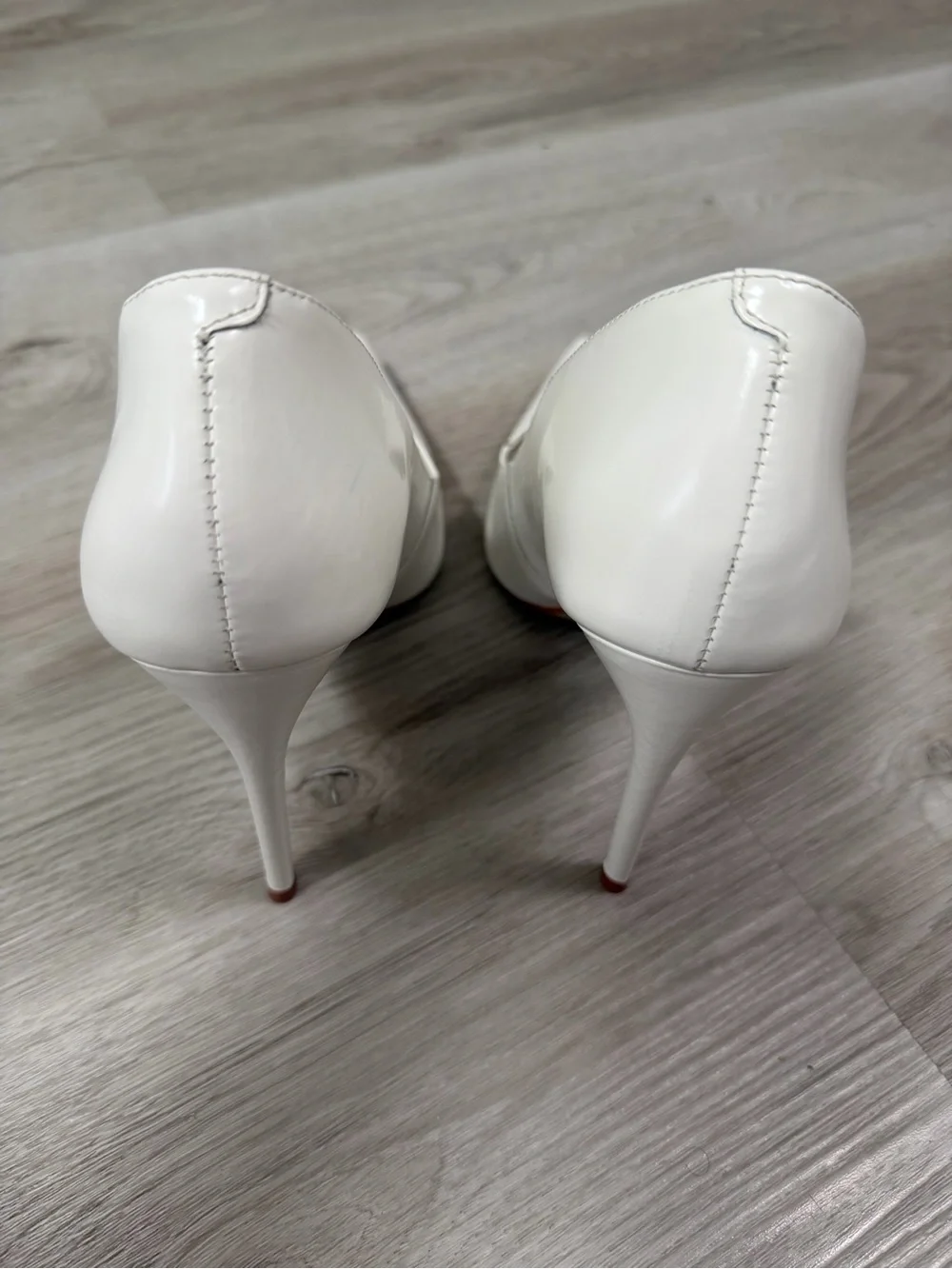 Steve Madden Noir White Leather Pumps Size 8